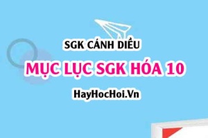 Mục lục SGK Hóa 10 Cánh diều - Lý thuyết và bài tập Hóa 10 SGK Cánh diều